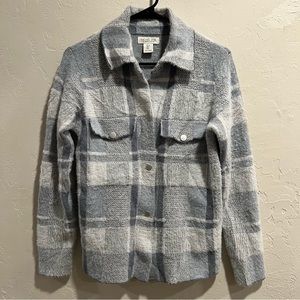 Rachel Zoe Eyeleash Plaid Shacket